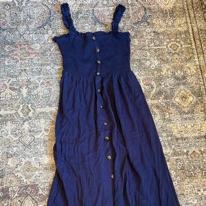 SHEIN Navy Blue Maxi Dress
